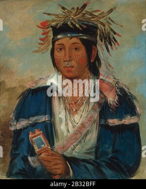 George Catlin - Kee-mo-rá-nia, No Inglese, un dandy Foto Stock