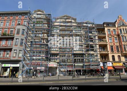 Renovierung, Altbau, Hauptstrasse, Schoeneberg, Berlino, Deutschland Foto Stock