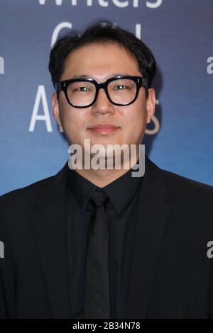 Scrittori Guild Awards 2020 - Arrivi Cerimonia Sulla Costa Occidentale Al Beverly Hilton Hotel A Beverly Hills, California Il 1 Febbraio 2020 Con: Han Jin Ha Vinto Dove: Beverly Hills, California, Stati Uniti Quando: 01 Febbraio 2020 Credito: Sheri Determan/Wenn.com Foto Stock