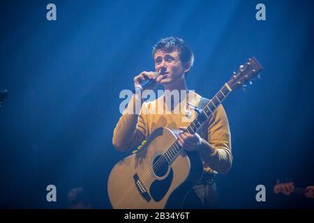 Manchester, Regno Unito. 3rd marzo 2020. Il cantautore Alec Benjamin suonerà dal vivo al Manchester O2 Apollo sostenendo Lewis Capaldi nel suo tour Divinamente Inispirato Ad Un'Estensione Infernale. Foto Stock