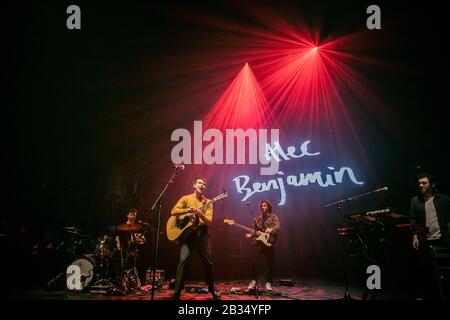 Manchester, Regno Unito. 3rd marzo 2020. Il cantautore Alec Benjamin suonerà dal vivo al Manchester O2 Apollo sostenendo Lewis Capaldi nel suo tour Divinamente Inispirato Ad Un'Estensione Infernale. Foto Stock