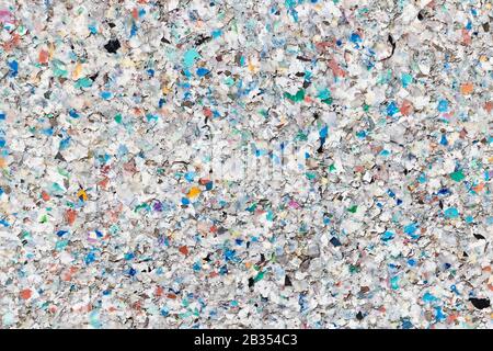 Consistenza Di Pellet Di Plastica Riciclati Foto Stock