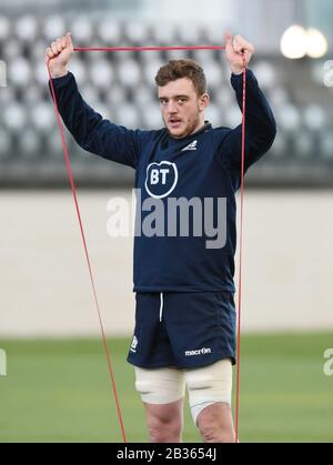 Oriam Sports Performance Centre, Riccarton, Edimburgo, Scozia, Regno Unito. 4th Mar, 20. Partita dei Guinness Delle Sei Nazioni contro la Francia a Murrayfield. Credito: Eric mccowat/Alamy Live News Foto Stock