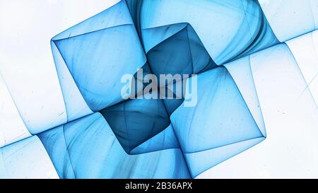 Antimateria blu, sfondo astratto generato dal computer, rendering 3D Foto Stock