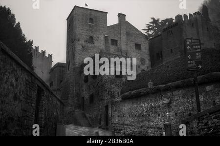 Monselice, edifici in Italia Foto Stock