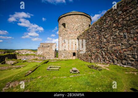 Svezia, Bohuslan, Kungav, fortezza medievale del 14th secolo, Bohus Fastning Foto Stock