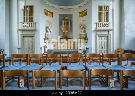 Svezia, Varmland, Karlstad, Domkyrkan cattedrale, interni Foto Stock