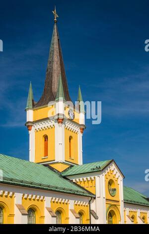 Svezia, Isola di Oland, Borgholm, Borgholms Kyrka, chiesa cittadina Foto Stock