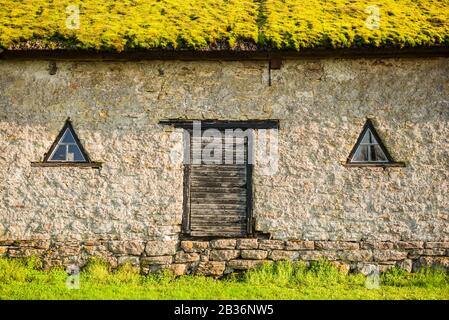 Svezia, Isola di Oland, Himmelsberga, antico edificio agricolo Foto Stock