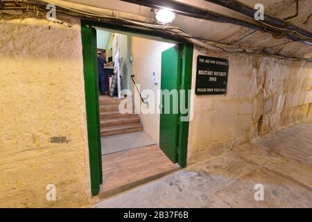 Stanze di guerra Lascaris a la Valletta, Malta. Foto Stock