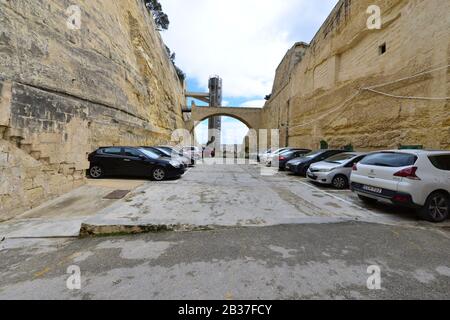 Stanze di guerra Lascaris a la Valletta, Malta. Foto Stock