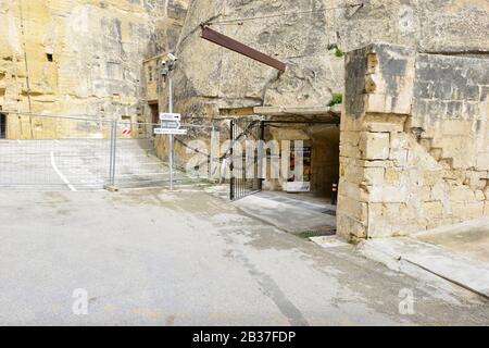 Stanze di guerra Lascaris a la Valletta, Malta. Foto Stock