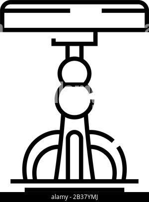 Icona della linea Torchere, simbolo concettuale, illustrazione vettoriale del contorno, simbolo lineare. Illustrazione Vettoriale