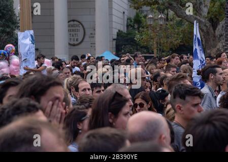 Buenos Aires, Argentina; 24 marzo 2019: Manifestazione popolare per 43 anni di putsch durante la Giornata Nazionale della memoria, della verità e della giustizia Foto Stock