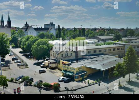 Dragonerareal, Mehringdamm, Kreuzberg di Berlino, Deutschland Foto Stock