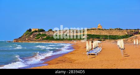 Castelvetrano Selinunte spiaggia di Marinella Sicilia Italia Foto Stock