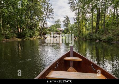 Krutynia - rafting sul fiume Krutynia Foto Stock