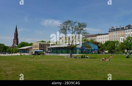 Goerlitzer park, Kreuzberg di Berlino, Deutschland Foto Stock