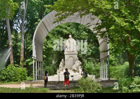 Wagnerdenkmal, Grosser Tiergarten, Tiergarten, Mitte, Berlin, Deutschland Foto Stock