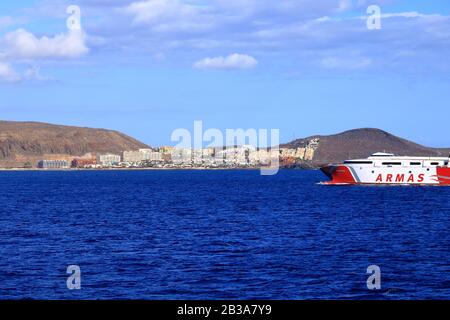 Nuova spiaggia di Callao Salvaje da barca, Tenerife in Spagna Foto Stock