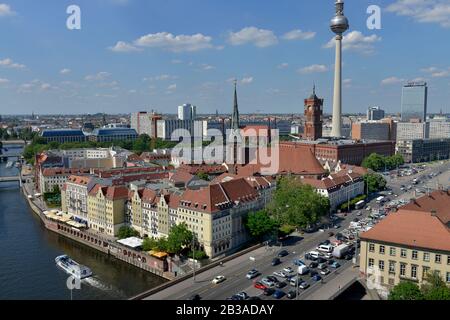 Nikolaiviertel, Mitte di Berlino, Deutschland Foto Stock