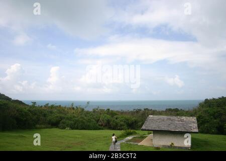 Splendido paesaggio costiero vicino al punto Più Meridionale di Taiwan Foto Stock