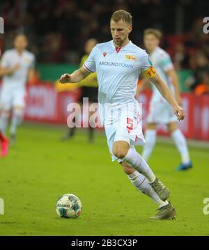 Leverkusen, Germania. 04th Mar, 2020. Dfb Cup, Bayer 04 Leverkusen - 1. Fc Union Berlin, Marvin Friedrich (Union) Credit: Juergen Schwarz/Alamy Live News Foto Stock