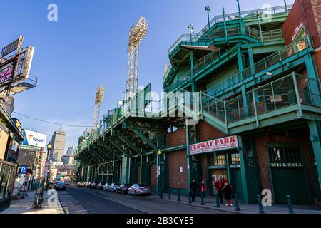 Boston ma USA - circa Feb 2020 - Fenway Park a Boston Foto Stock