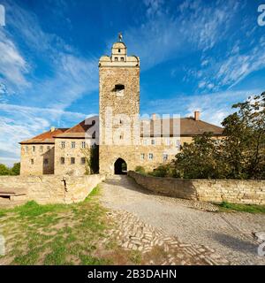 Castello Allstedt, sito della riforma, Allstedt, Sassonia-Anhalt, Germania Foto Stock