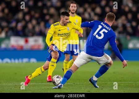 Leicester, Regno Unito. 04th Mar, 2020. Maxime Colin di Birmingham City durante la partita della fa Cup Fifth Round tra Leicester City e Birmingham City al King Power Stadium il 4th marzo 2020 a Leicester, Inghilterra. (Foto di Daniel Chesterton/phcimages.com) Credit: PHC Images/Alamy Live News Foto Stock