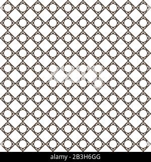 Motivo Geometrico vettoriale astratto Di Linee Rette Su sfondo bianco. Ripetizione Lineare Senza Giunture. Illustrazione Vettoriale