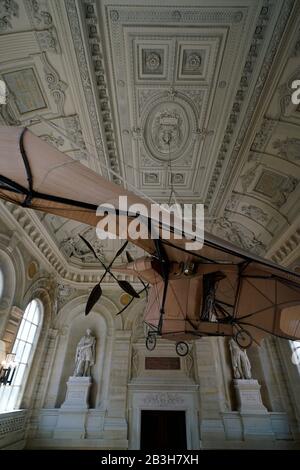 L'originale aereo Clément Ader's Avion III espone al Musée des Arts et Métiers.Paris.France. Foto Stock