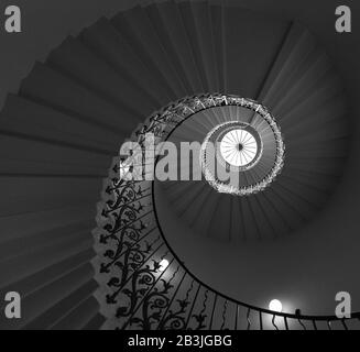 Tulip Staircase Queen'S House Greenwich Foto Stock