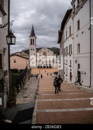 Italia, Umbria, Spoleto, Duomo di Spoleto, cattedrale di Santa Maria Assunta Foto Stock