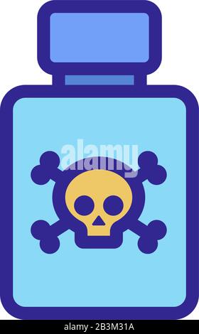 Vettore icona controllo insetti. Illustrazione del simbolo del contorno isolato Illustrazione Vettoriale