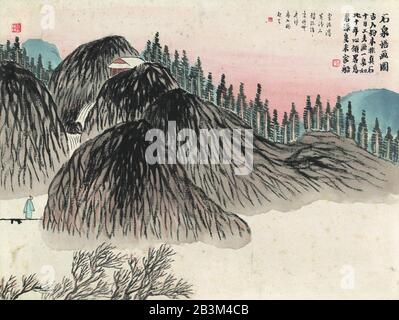 Qi Baishi Pittura A Mano Libera Foto Stock