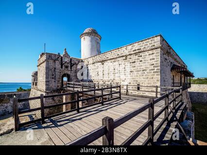 Castillo De Jagua (Fortezza Jaguar), Cienfuegos, Provincia Cienfuegos, Cuba, Indie Occidentali, Caraibi, America Centrale Foto Stock