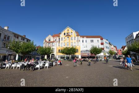 Alter Markt, Herford, Nordrhein-Westfalen, Deutschland Foto Stock