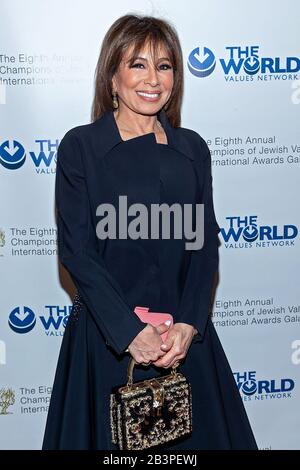 Giudicate Jeanine Pirro Agli Arrivi Dell'Ottavo Gala Annuale Dei Champions Of Jewish Values Awards, Carnegie Hall, New York, New York, 3 Marzo 2020. Foto Di: Steve Mack/Everett Collection Foto Stock