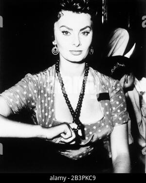 Sophia Loren, scandalo a sorrento 1955 Foto Stock