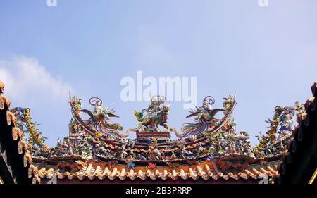 Tempio di Dajia Jenn Lann, Taichung, Taiwan Foto Stock