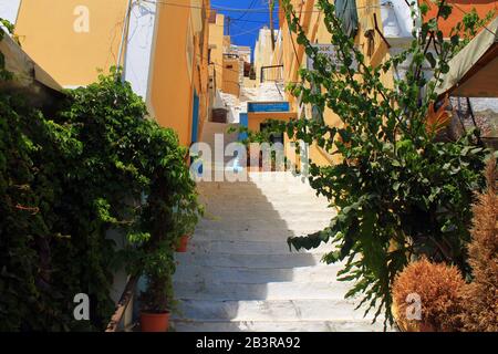 Scale in Symi isola di Grece Foto Stock