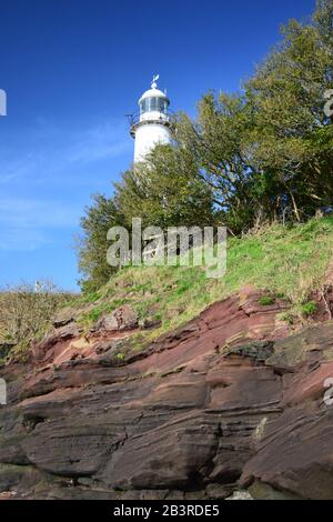 L'Estuario Del Fiume Mersey North Shore Presso L'Hale Conservation Area Foto Stock
