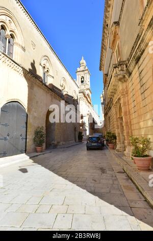 Stradine strette di Mdina Foto Stock