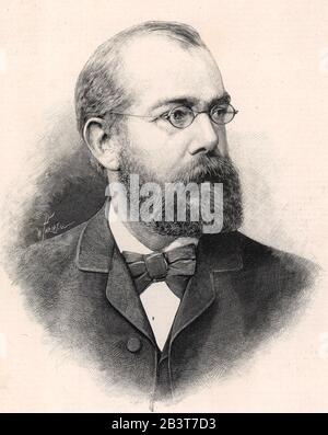 ROBERT Koch (1843-1910) medico tedesco e microbiologo Foto Stock