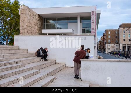 Museo Dell'Ara Pacis, Largo San Rocco, Roma, Italia Foto Stock
