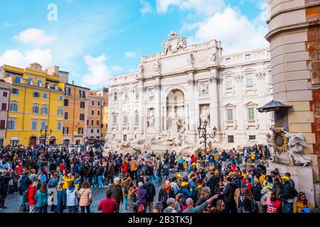 Fontana di Trevi, Fontana di Trevi, Piazza di Trevi, centro storico, Roma, Italia Foto Stock