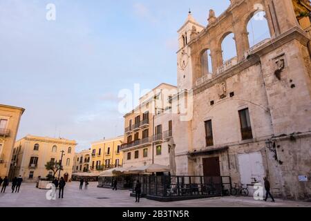 Piazza Mercantile, quartiere antico, Bari, Puglia, Italia Foto Stock