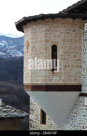 Monastero macedone di San Jovan Bigorski - dedicato a San Giovanni il Forerunner, o San Giovanni Battista. Il monastero fu costruito nel 1020 . Foto Stock