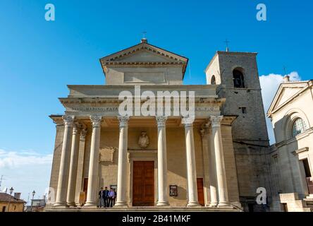 Basilica del Santo Marino, San Marino, la Repubblica di San Marino Foto Stock